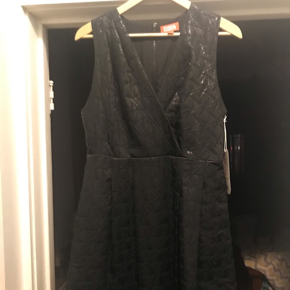 Fit and flare black dress